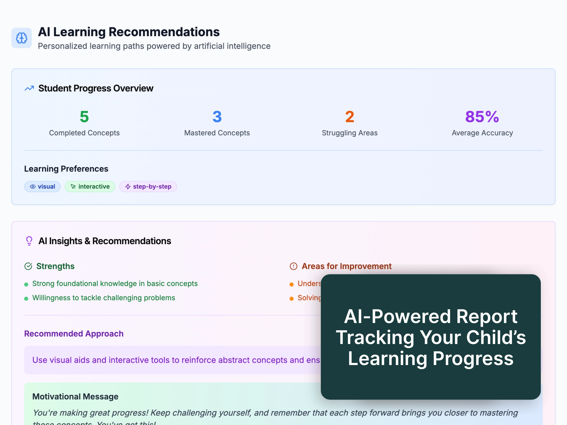 AI Learning Recommendations