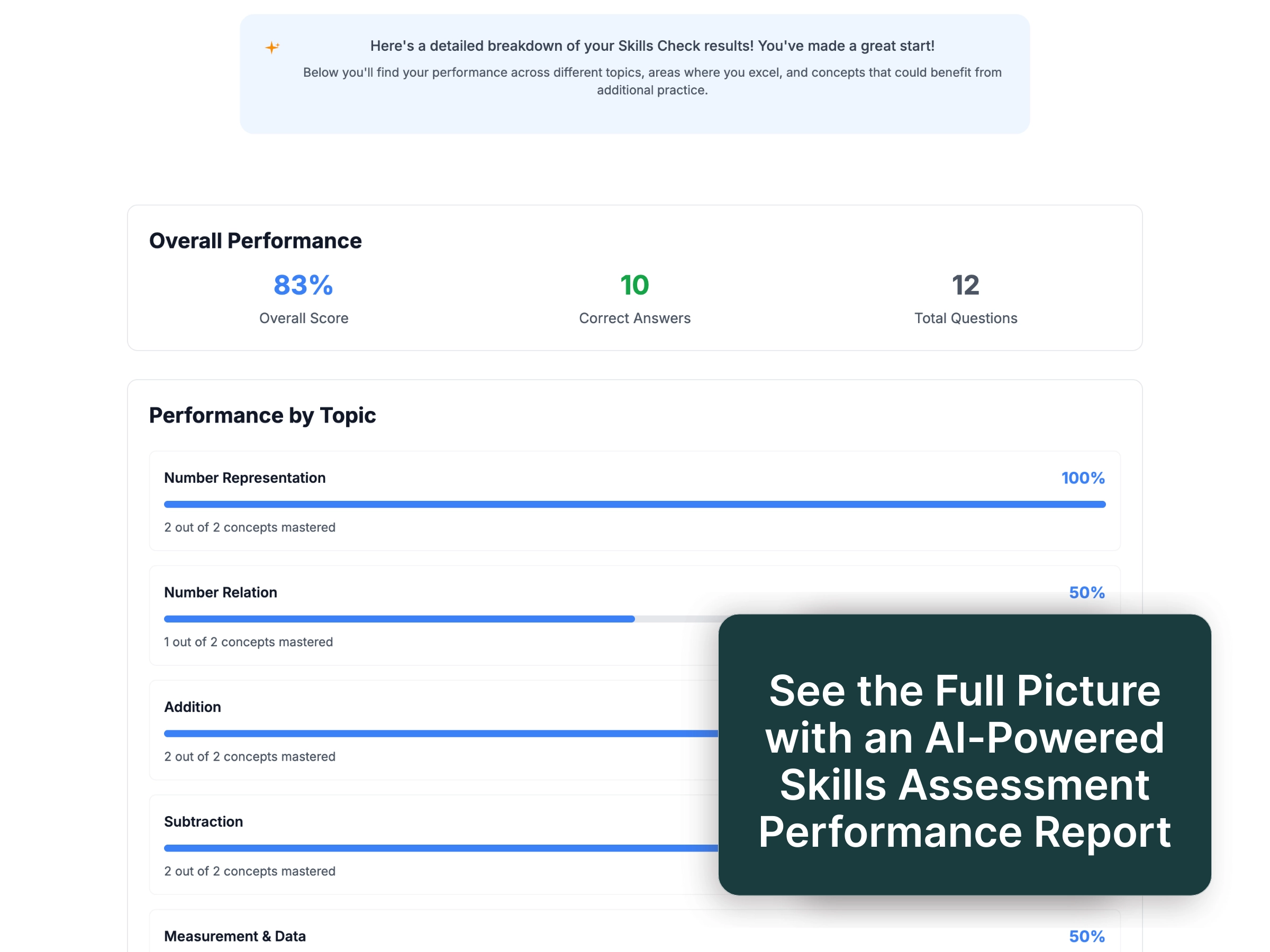 Skills Check Report